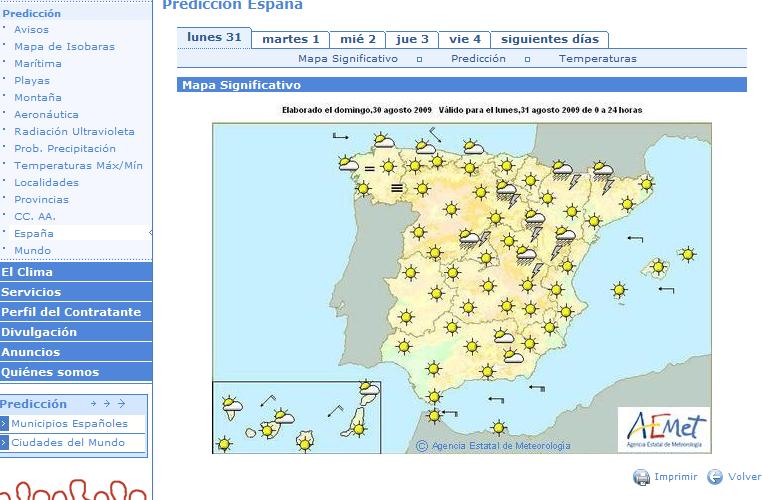 www.inm.es Consultar el tiempo www.inm.es Consultar el tiempo