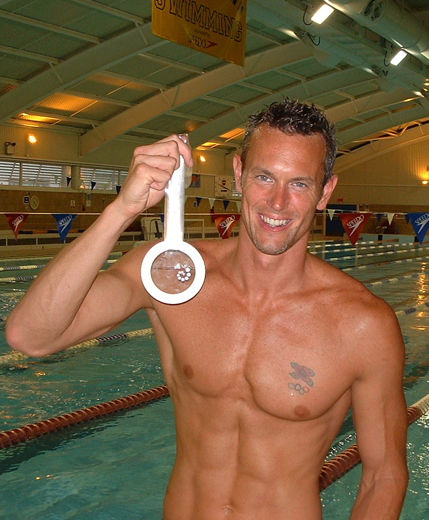 Mark Foster with medal best