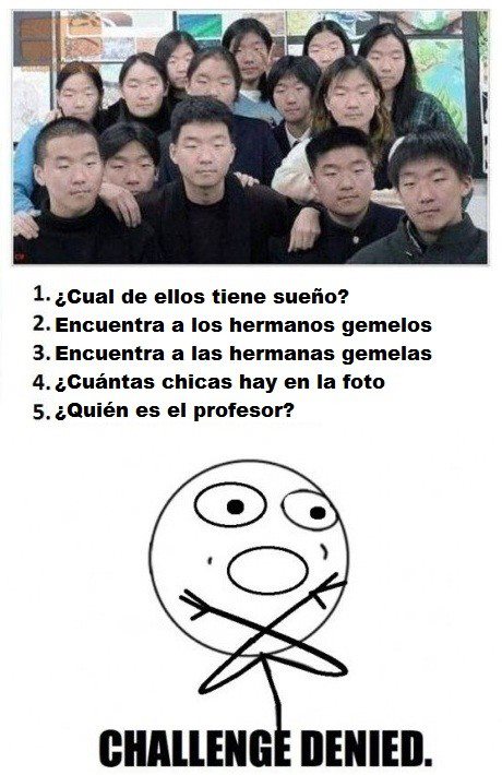 Identificar a los chinos